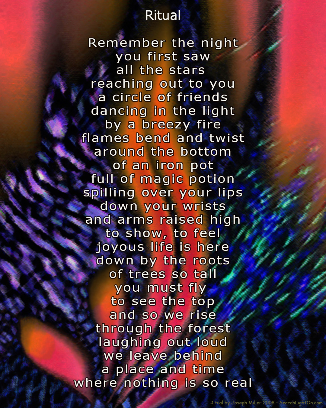Poetry of mystical truth, oneness, spirit and inspiration